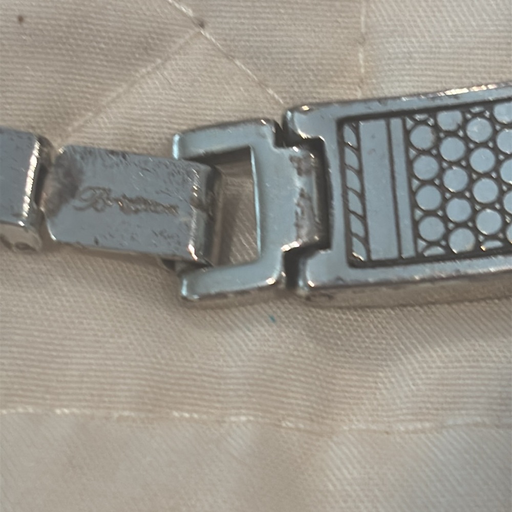 Brighton Silver Geometric Patterned Bracelet - image 3